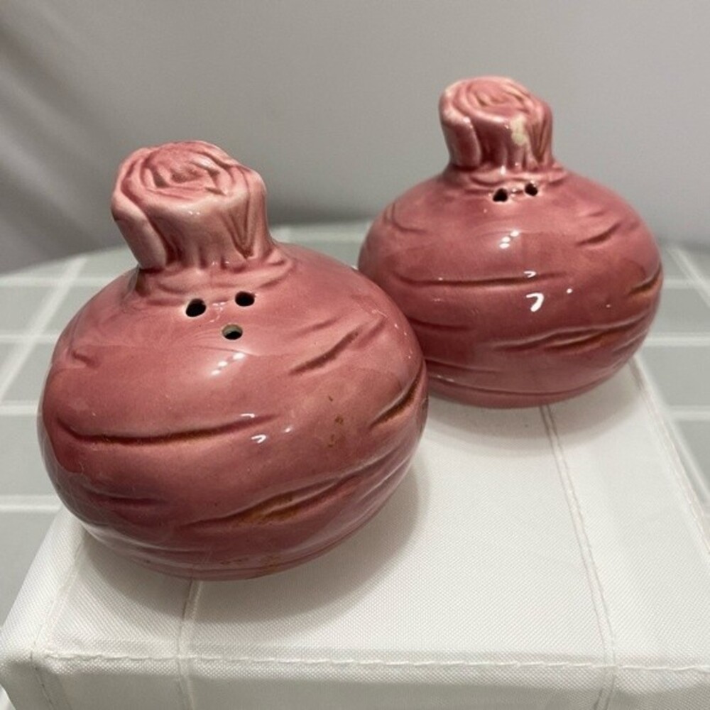 Turnip Root Vegetable Radish Veggie Salt and Pepper Shakers Easter Thanksgiving